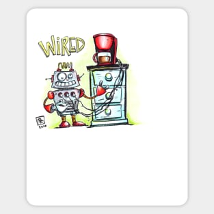 Wired Robot Sticker